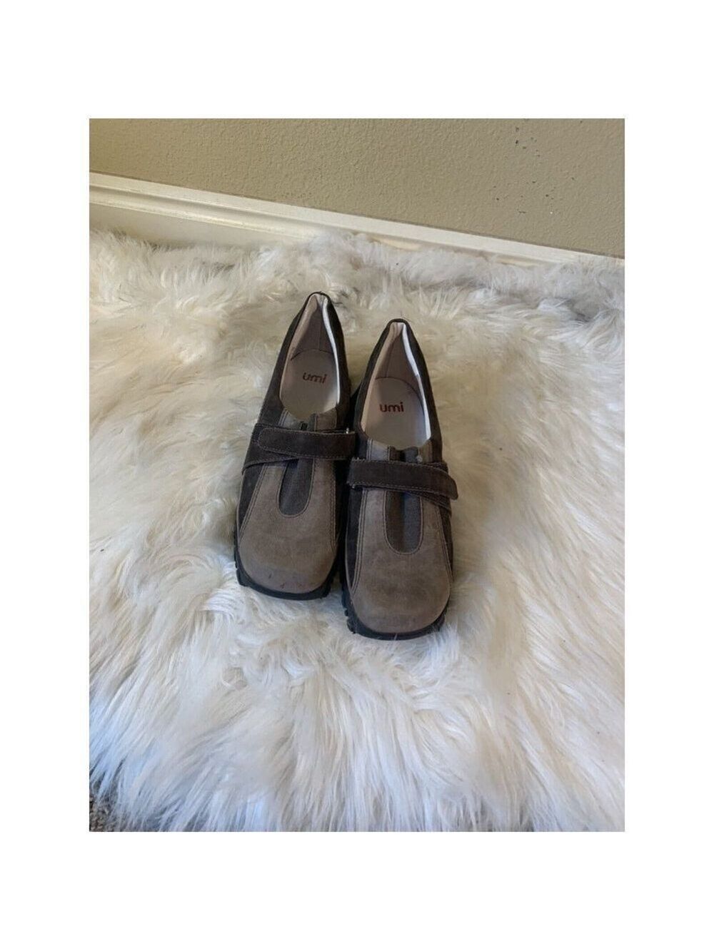 Umi SUEDE BROWN LOAFER HOOK AND LOOP Loafers Size 36 SIZE 6